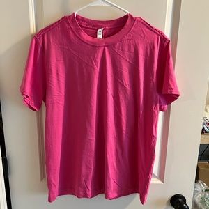 Lululemon all yours cotton Tshirt. Sonic pink.
